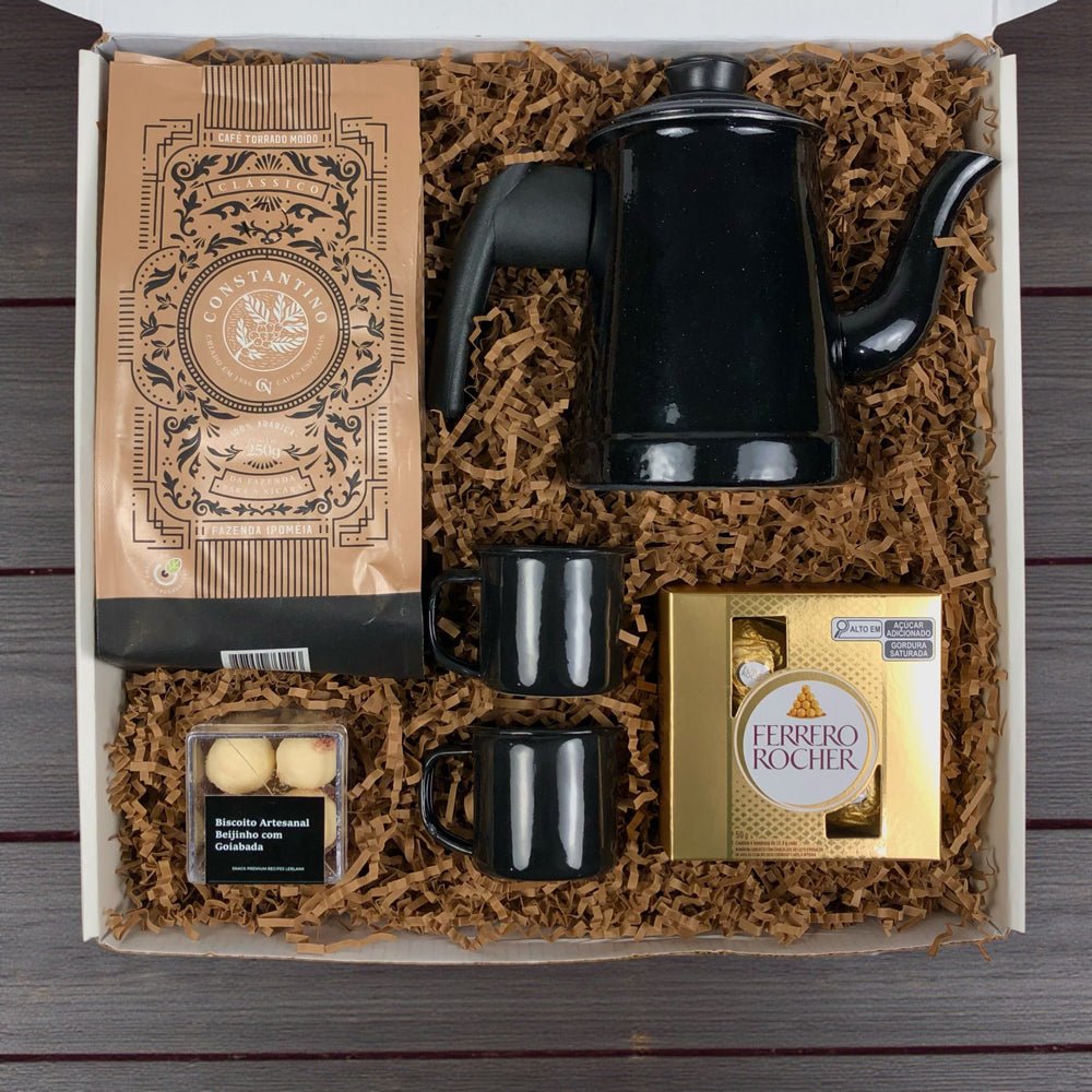 Kit Presente Corporativo Cafe Rustico - LeBlank Corporativo