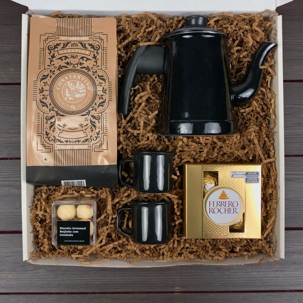 Kit Presente Corporativo Cafe Rustico - LeBlank Corporativo