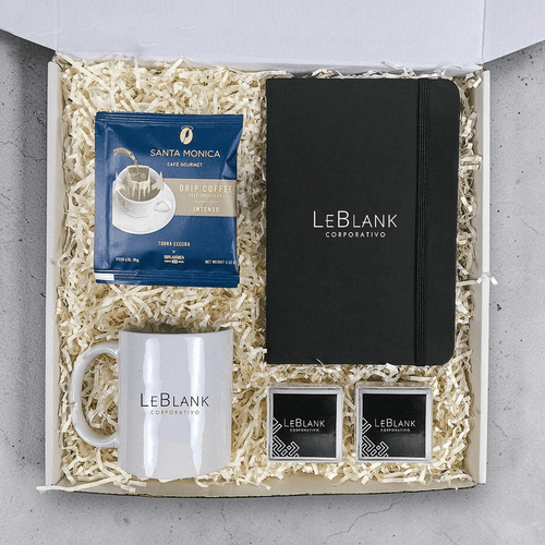 Kit Presente Corporativo Caneca e Caderneta - LeBlank Corporativo