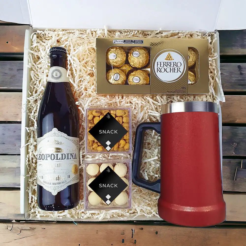 Foto do Kit Presente Corporativo Cerveja com Caneca Termica