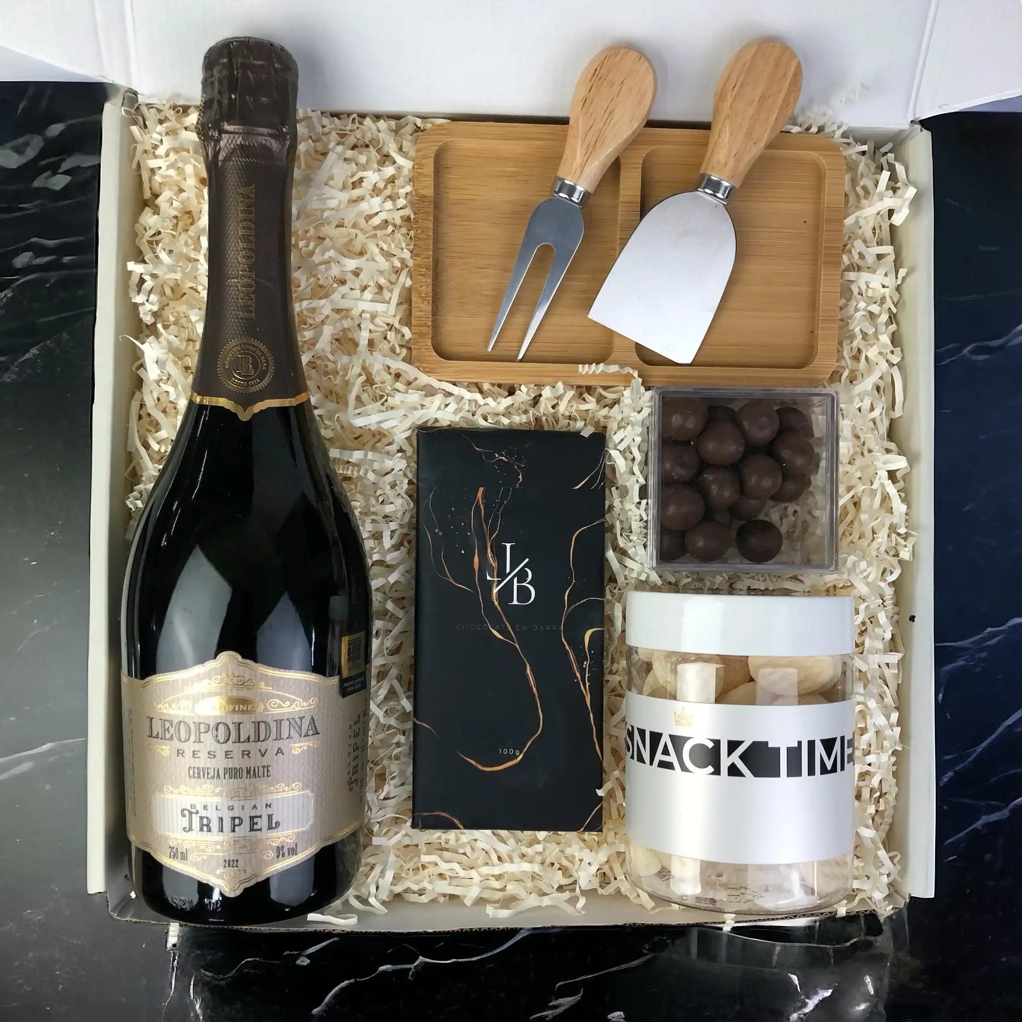 Kit Presente Corporativo Gourmet com Cerveja - LeBlank Corporativo