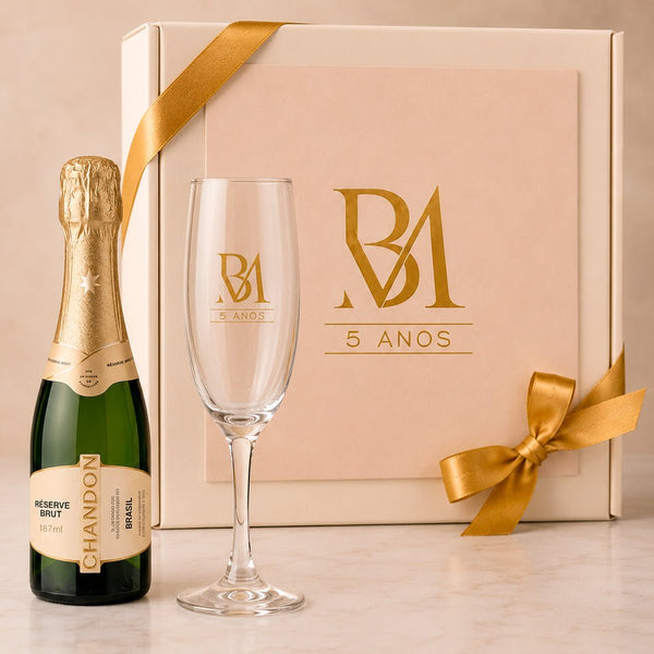 Kit Presente Corporativo Chandon Baby com Taca de Vidro - LeBlank Corporativo