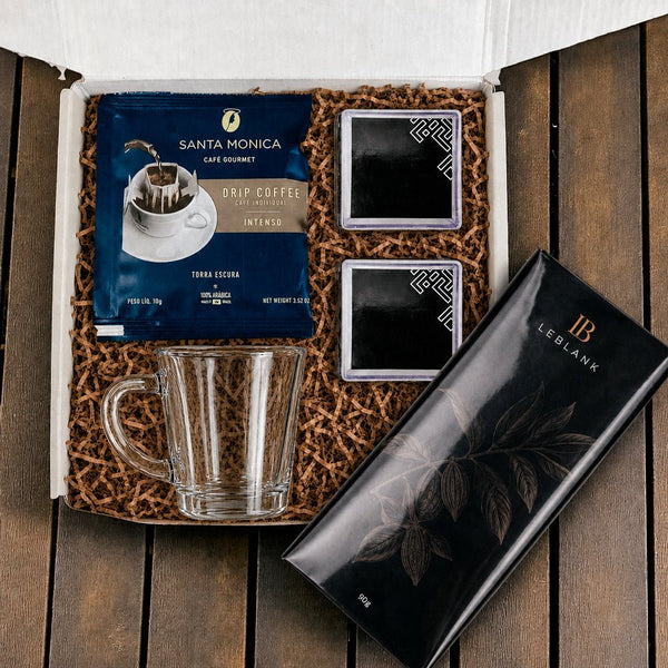 Kit Presente Corporativo Chocolate e Cafe - LeBlank Corporativo