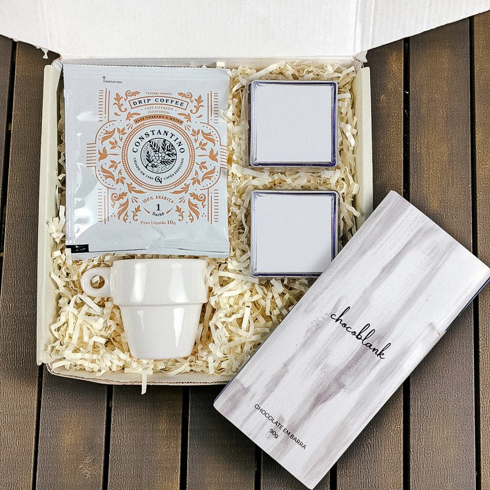Foto do Kit Presente Corporativo Chocolate Nature e Cafe
