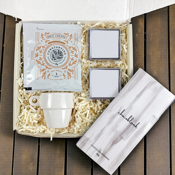 Foto do Kit Presente Corporativo Chocolate Nature e Cafe