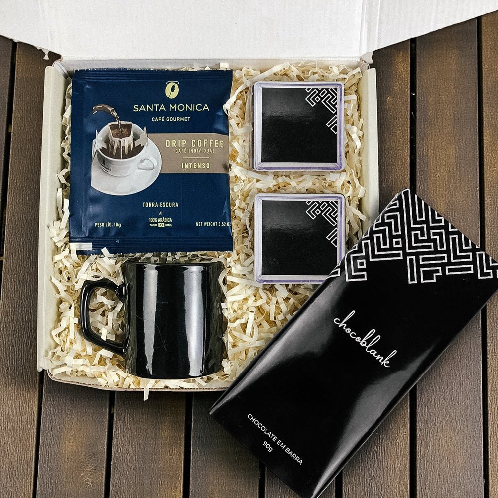 Foto do Kit Presente Corporativo Chocolate Nature e Cafe