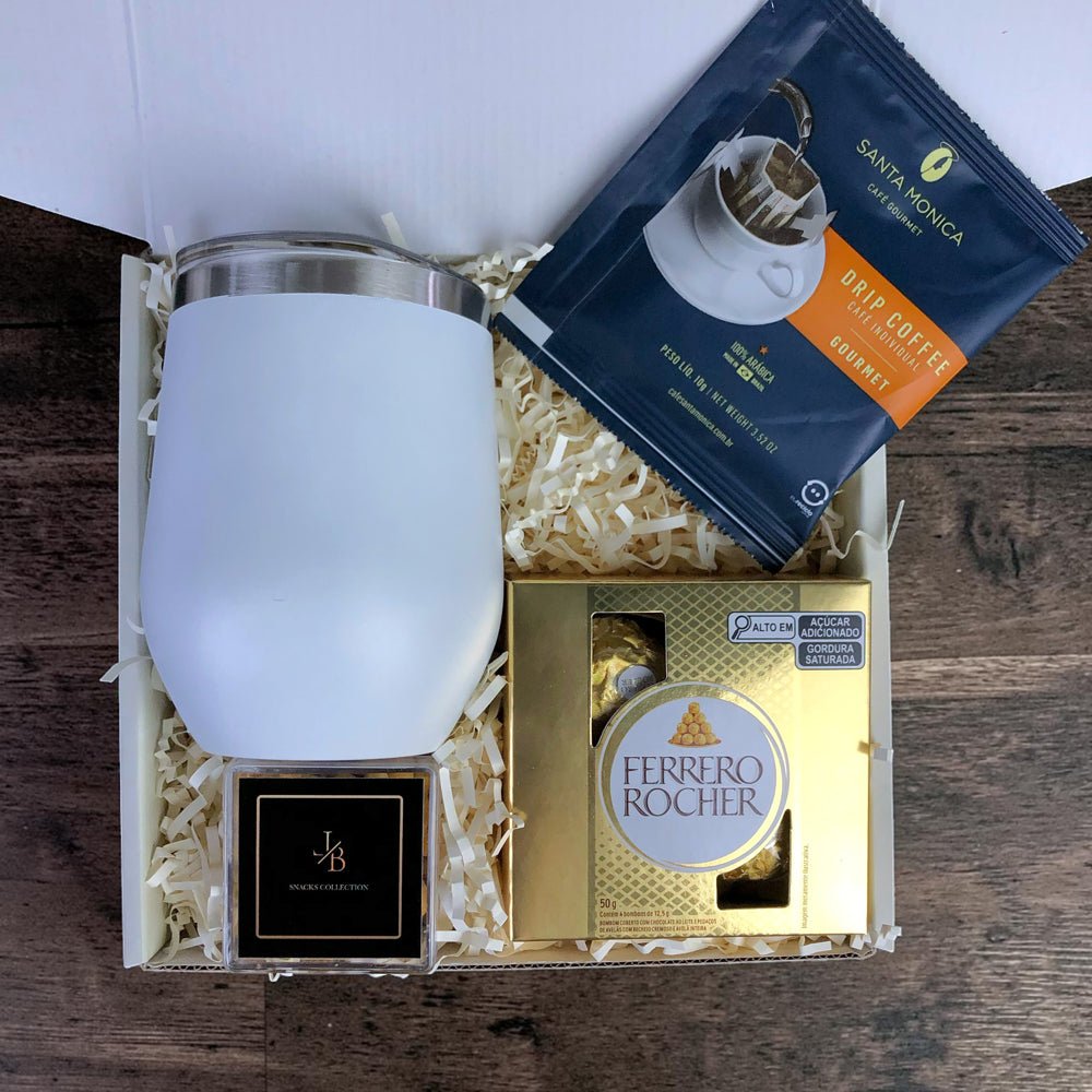 Kit Presente Corporativo Drip Coffee Com Copo Termico - LeBlank Corporativo