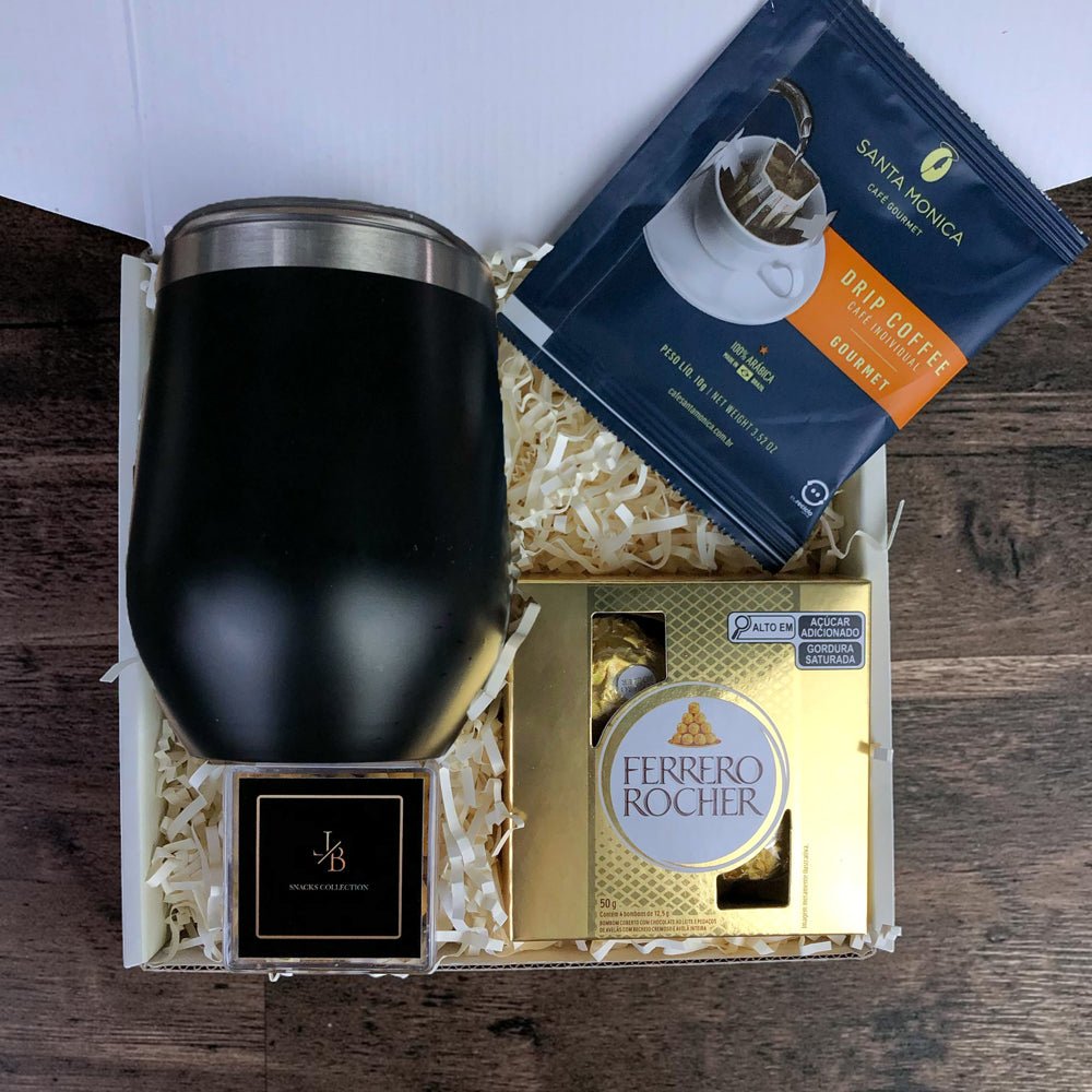 Foto do Kit Presente Corporativo Drip Coffee Com Copo Termico