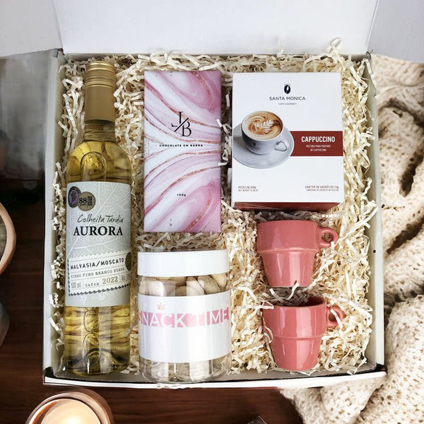 Kit Presente Corporativo Familia Aurora e Cafe - LeBlank Corporativo