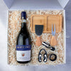 Kit Presente Corporativo Gourmet com Vinho Ruffino 2 Facas de Queijo - LeBlank Corporativo