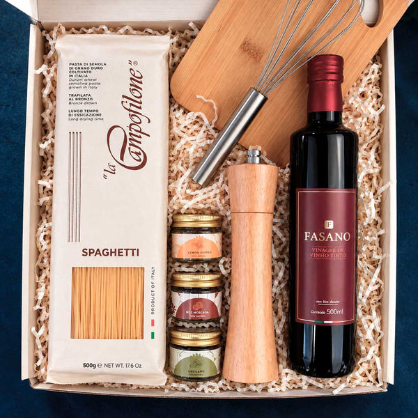 Kit Presente Corporativo Gourmet Italiano com Temperos - LeBlank Corporativo