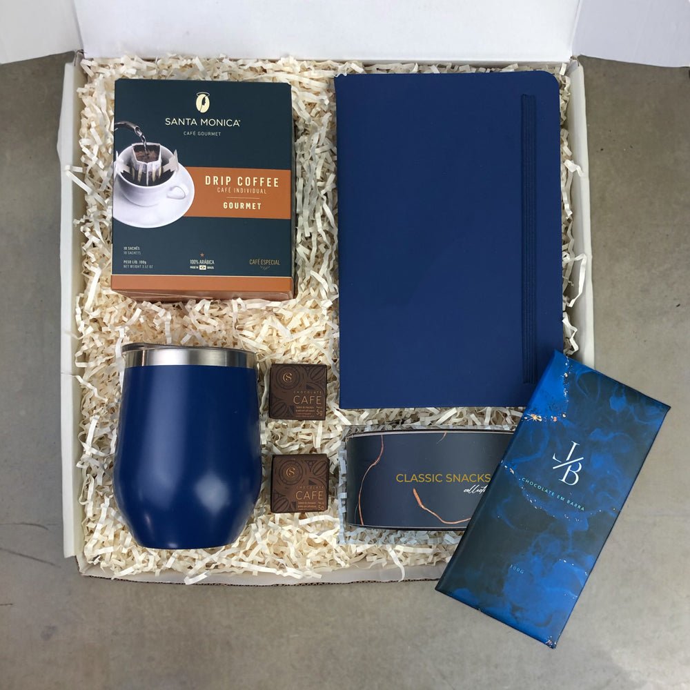 Foto do Kit Presente Corporativo Office com Caderno e Copo Personalizado