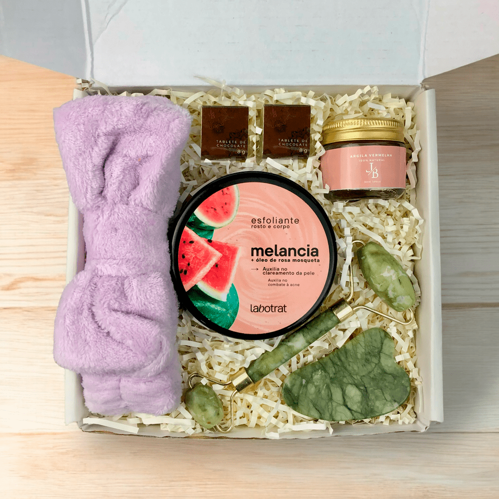 Foto do Kit Presente Corporativo Skincare Esfoliante com Argila