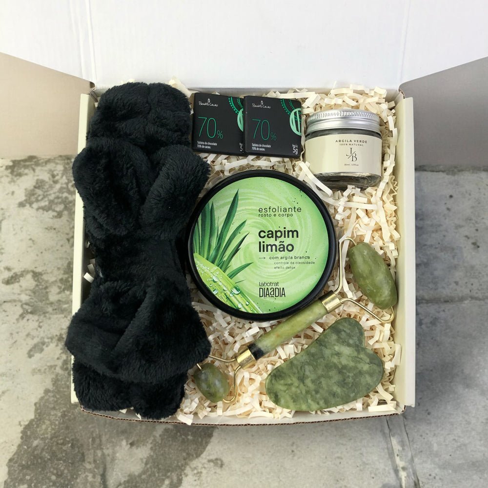 Kit Presente Corporativo Skincare Esfoliante com Argila - LeBlank Corporativo