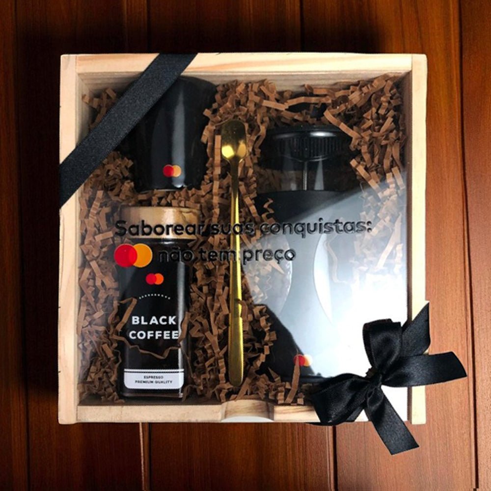 Kit Presente Corporativo Wood Cafe Petit - LeBlank Corporativo