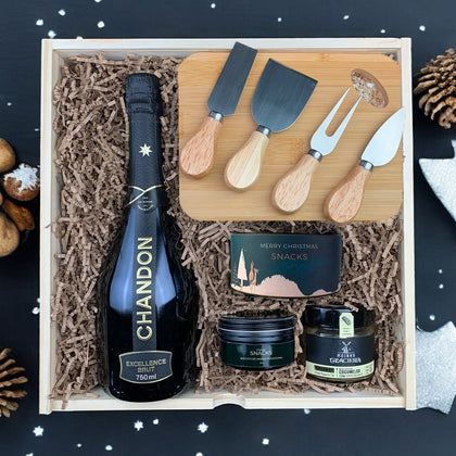 Kit Presente Corporativo Wood Chandon Excellence Gourmet - LeBlank Corporativo