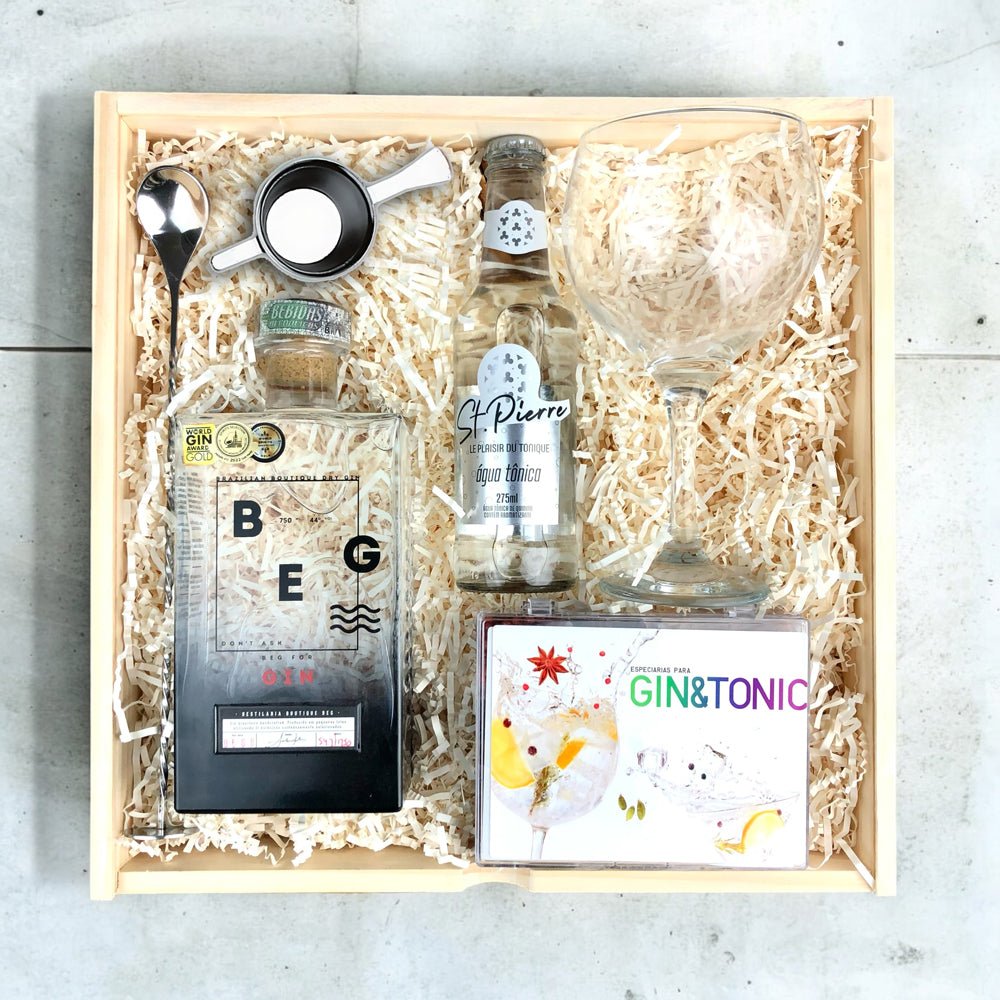 Kit Presente Corporativo Wood Gin Tônica BEG - LeBlank Corporativo