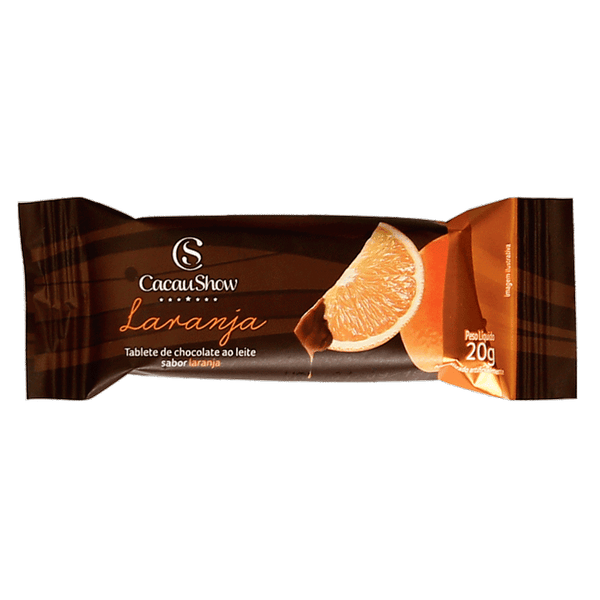 Tablete de Chocolate ao Leite de Laranja 20g - Personalizado - LeBlank Corporativo